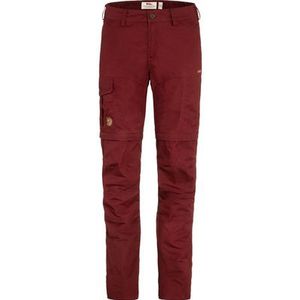 Broek Fjällräven Women Karla Pro Zip Off Trousers Bordeaux Red