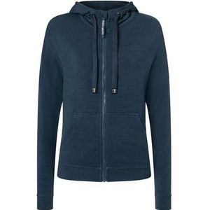 W SOLUTION HOODIE - Dames Hoodie - Merinowol - Zwart - Wool Super Brush