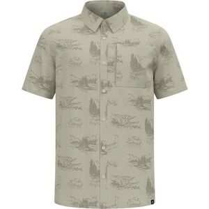 Odlo - Essential Print Shirt S/S - Overhemd - Grijs