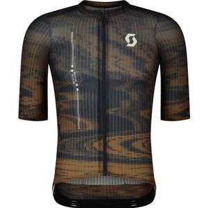 Scott - ULTD SL - Heren Shirt - Bruin Blauw - Korte Mouwen