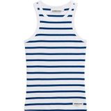 ARMEDANGELS - Top - Donkerblauw/Wit - Jersey - GOTS Gecertificeerd