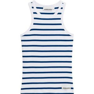 ARMEDANGELS - Top - Donkerblauw/Wit - Jersey - GOTS Gecertificeerd
