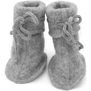 Engel - Natuur - Babyschoentje - Lichtgrijs Gemêleerd - 100% Wol (kbT)