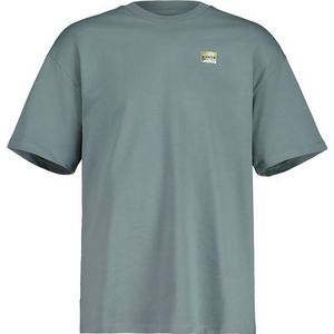 Maloja - RenonM - T-shirt - Grijs/Turkoois - 100% Katoen