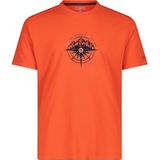 CMP - Technisch T-shirt - Heren - Ronde Hals - Natuur geïnspireerd Motief