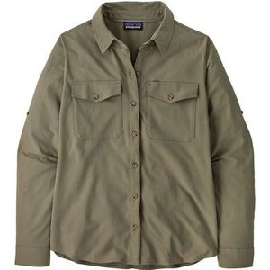 Patagonia - L/S Self Guided Sun Shirt - Overhemd - Olijfgroen - Dames