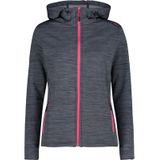 CMP - Fleece met Capuchon - Dames - Hoogwaardig Rekbare Fleece - OekoTex-gecertificeerd