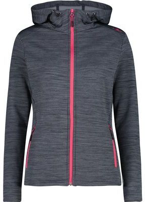 CMP - Fleece met Capuchon - Dames - Hoogwaardig Rekbare Fleece - OekoTex-gecertificeerd