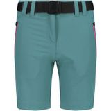 CMP - Girl's Bermuda with Belt - Short - Turkoois - Stretch - 89% Polyester, 11% Elastaan