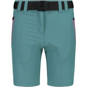 CMP - Girl's Bermuda with Belt - Short - Turkoois - Stretch - 89% Polyester, 11% Elastaan