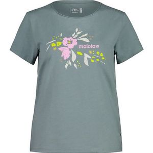 Maloja - OssiM - T-shirt - Grijs/Turkoois - Dames