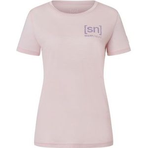 Super.natural - W LOGO LINES BIO J TEE - T-shirt - Zwart - BIO SUPER.WOOL