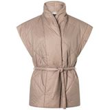 Mouwloos Damesjack - Mandala Snuggle Up - Zacht - Met Hoge Kraag en Strikceintuur