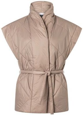 Mouwloos Damesjack - Mandala Snuggle Up - Zacht - Met Hoge Kraag en Strikceintuur