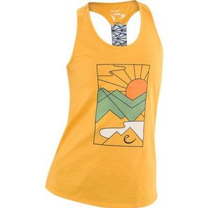 Edelrid - Gamba - Mouwloos T-shirt - Groen - Biologisch Katoen