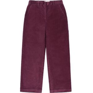 KnowledgeCotton Apparel Dames Posey Wide High-Rise Corduroy Broek