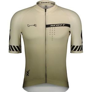 Scott - RC Pro S/S - Fietsshirt - Beige/Olijfgroen