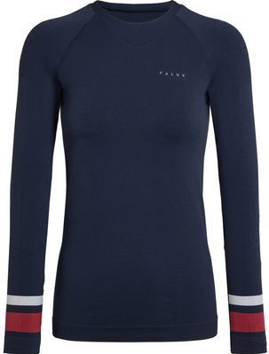 FALKE - Maximum Warm - Dames Top van Onderlaag - Blauw - Lange Mouwen - Functioneel Materiaal