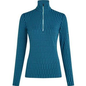 Icebreaker Dames Merino 260 Tech Vertex HZ Snow Grid Longsleeve