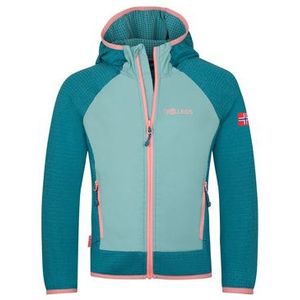 Trollkids - Seiland Jacket - Fleecevest - Turkoois - 100% Polyester