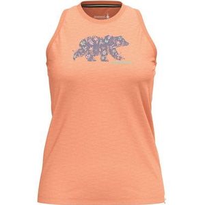 Smartwool - Osa Vega Graphic - Tanktop - Rood - 50% Wol, 50% Katoen