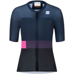 Sportful - Snap Jersey - Korte Mouwen - Blauw, Grijs - Vrouw