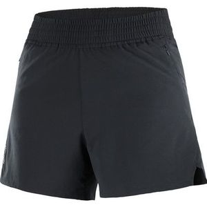 Salomon SHKout Core 4 Hardloopshort - Zwart - 100% Polyester