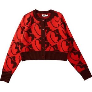 Brava Fabrics Dames Heart Wool Cropped Jas