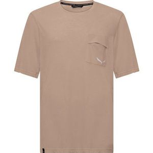 Salewa - Agner Hemp/DST - T-shirt - Bruin - 70% Katoen, 30% Acetaat