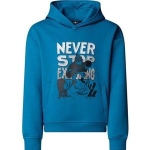 The North Face - Oversized Hoodie - Dusk Blue - Voor Jongens