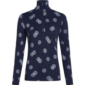 Icebreaker Dames 260 Vertex Falling Flakes Half Zip Longsleeve