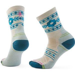 Smartwool - Hike Light Cushion Retro Floral Crew - Sokken - Wit - EU 42-45