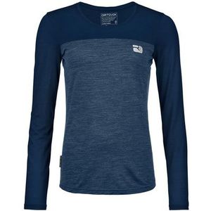 Ortovox - 150 Cool Logo L/S - Merinoshirt - Blauw - Dames