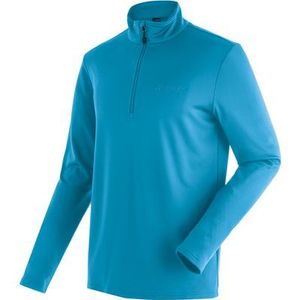 Maier Sports - Felix - Fleecetrui - Royalblauw - Heren - Functionele Midlayer - Half-zip