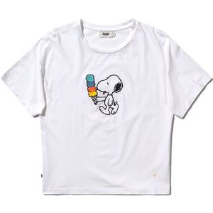 Brava Fabrics Dames Peanuts Icecream Oversize T-shirt