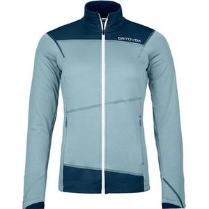 Ortovox - Women's Fleece Light Jacket - Fleecevest - Turkoois - Stretch - Duimlussen