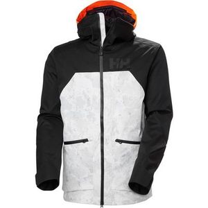 Helly Hansen - Straightline Lifaloft 2.0 Jacket - Ski Jas - Grey Fog Snow Camo Aop - 100% Polyester