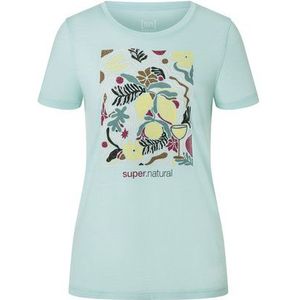 super.natural - Dolce Vita Tee - T-shirt - Grijs - 50% Wol, 50% Polyester