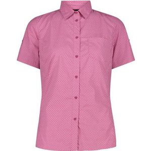 CMP - Women's Shirt with Chest Pocket - Blouse - Roze - 95% Polyester, 5% Elastaan
