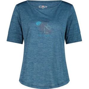 CMP - Light Melange T-Shirt - Blauw - Sportshirt
