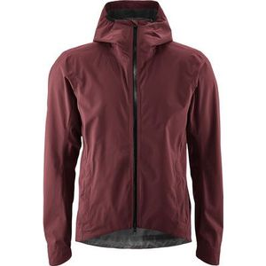 Heren - Regenjack - Roodbruin - 100% Polyester - Wind- en Waterdicht