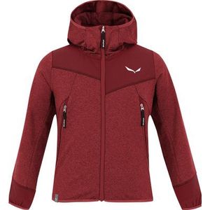 Salewa - Kid's Agner Melange - Fleecevest - Rood - Polyester Elastaan