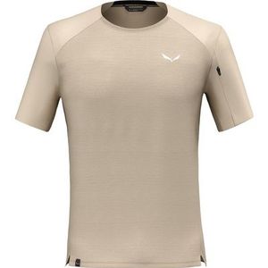 Salewa - Puez AM HYB T-shirt - Quicksand - Heren - Ademend - Snel Droog