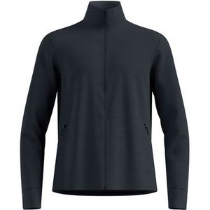 Odlo - Mid Layer Full Zip Grid Fleece - Fleecevest - Zwart