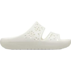 Crocs - Classic Floral Cut Out Slippers - Roze - Lichtgewicht Constructie