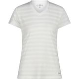 CMP - Dames-T-shirt - Korte Mouwen - Effen Kleur - Horizontale Mesh-Details