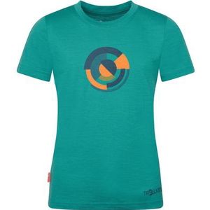 Trollkids - Sandefjord - T-shirt - Turkoois - 70% Wol 30% Modal