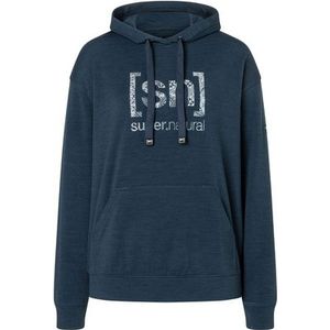 super.natural - ARABESQUE HOODIE - Hoodie - Grijs - Merinowol