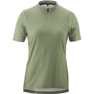 Dames - Fiets Trui - Rietgroen - Polyester/Gerecycled - Korte Mouwen