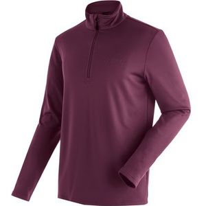 Maier Sports - Felix - Fleece - Purperviolet - Heren - Functionele Midlayer - Half-zip